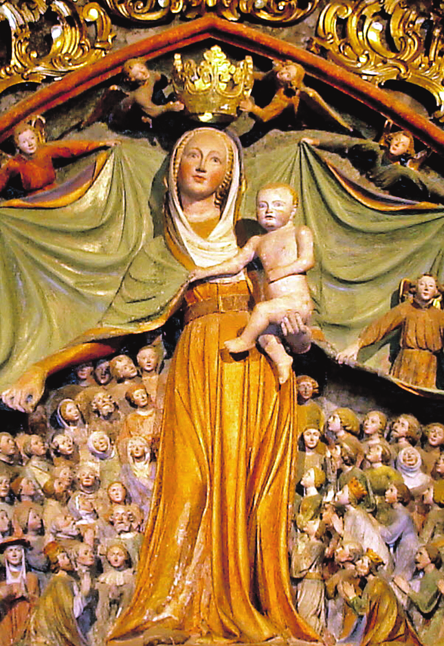 Die Schutzmantel-Madonna (1410) von Ptujska Gora bei Ptuj. BILD: SN/WWW.POTEPUH.SI