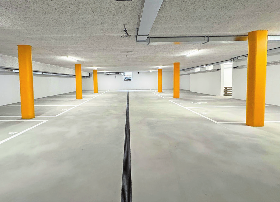 Die Parkplätze der Tiefgarage können mit E-Ladestationen ausgestattet werden.
