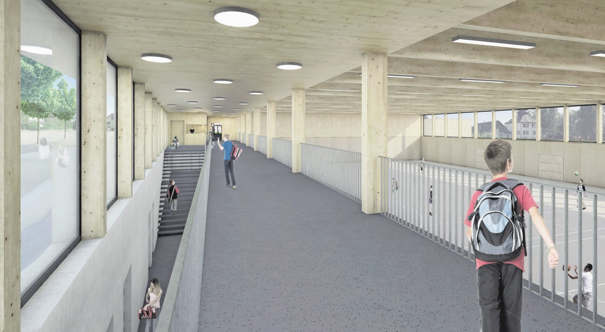 Visualisierung Innenraum Galerie.