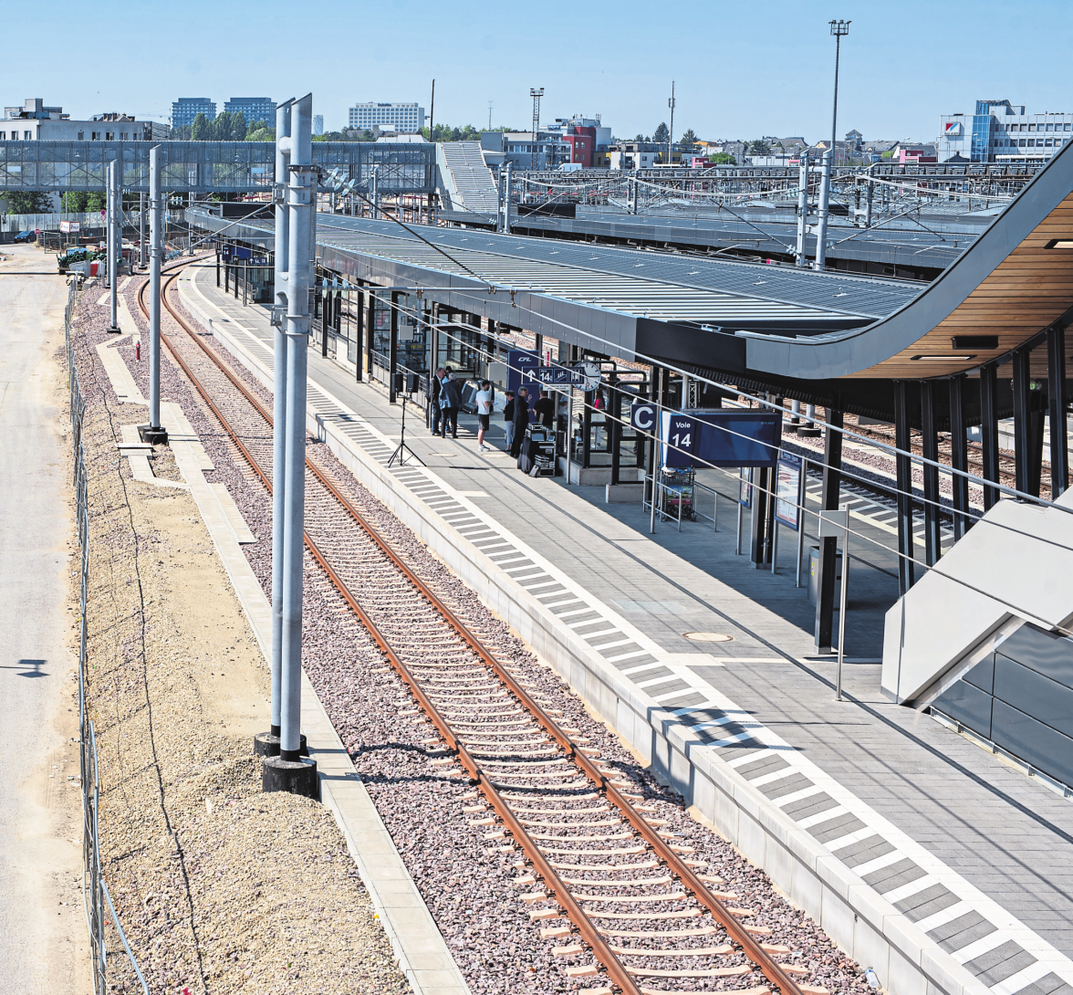 La gare d'Howald, un des arrêts les plus fréquentés en raison du poids accru de ce pôle économique au cours des dernières années. Photo: Archives