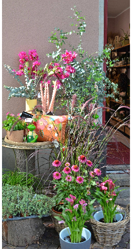 Besondere Läden wie dieses Blumengeschäft in Flein prägen die Einzelhandelslandschaft.