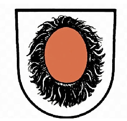 Das Wappen von Pfaffenhofen spielt direkt auf den Namen an.
