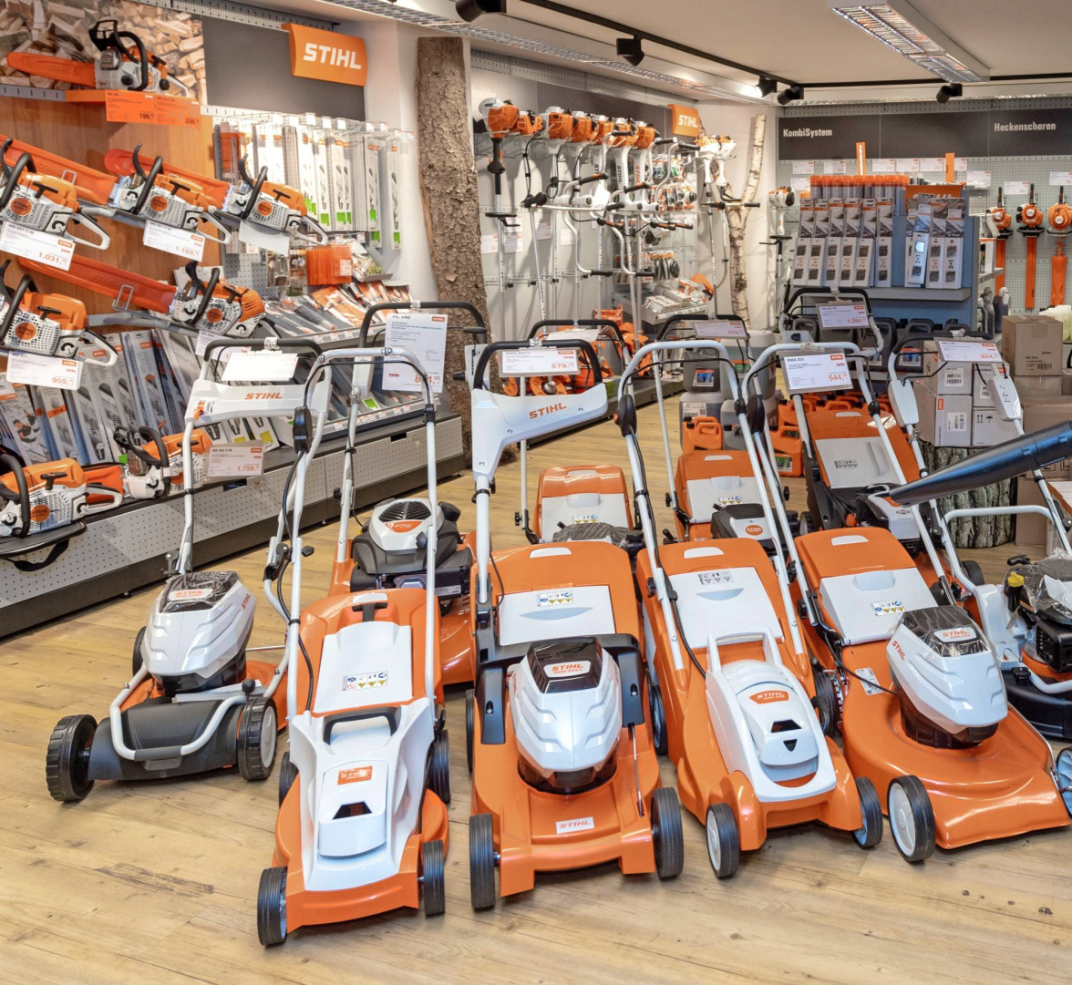 Für Stihl-Gartengeräte ein breites Portfolio und einen Werkstattservice an. bietet Barho als Stützpunkthändler