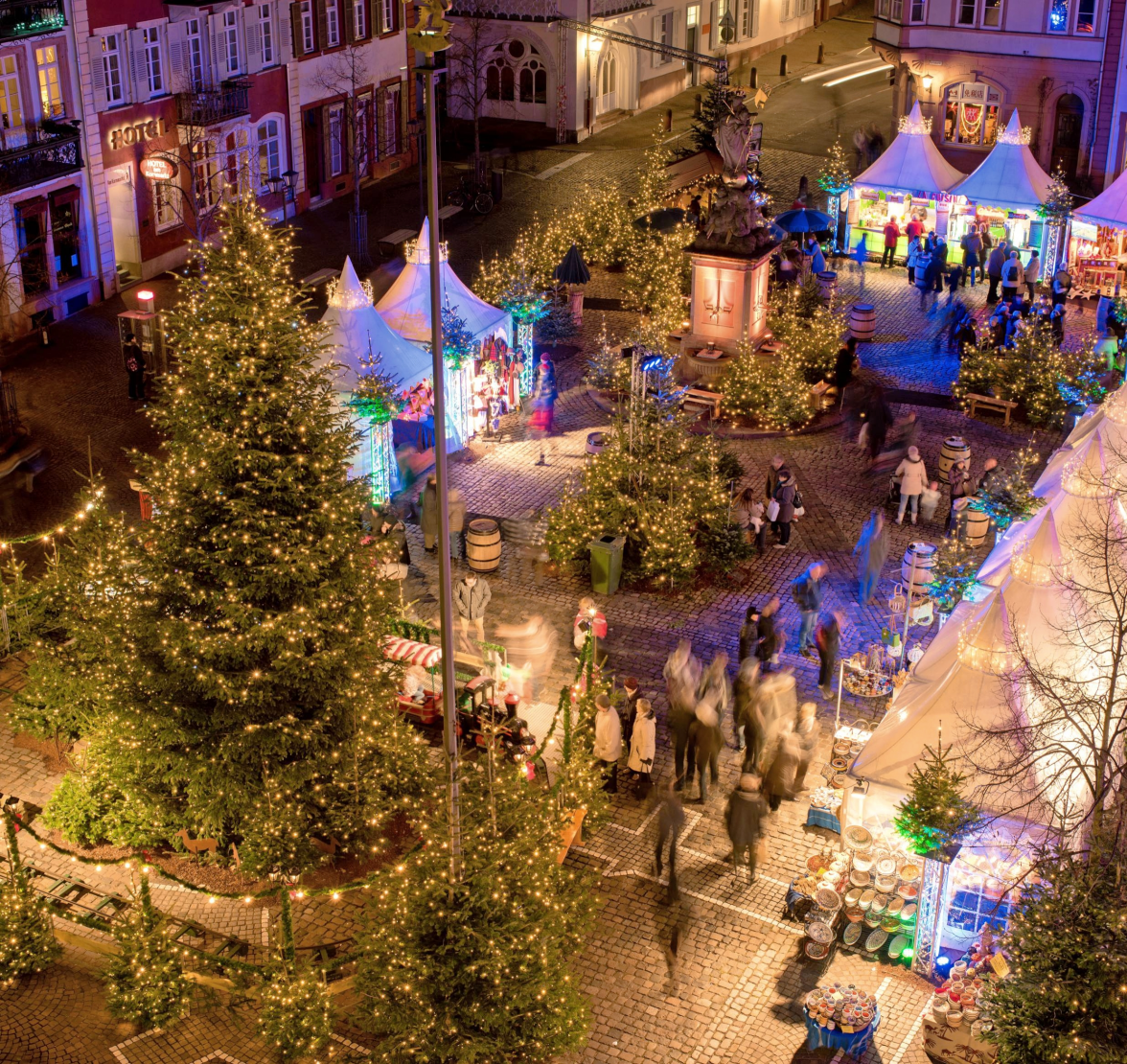 Am Kornmarkt ist das Winterwäldchen. Foto: Heidelberg Marketing/Jan Becke
