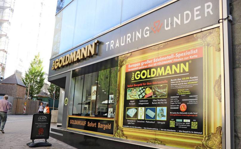 Der Goldmann befindet sich seit dem Jahr 2015 im Herzen von Heilbronn in der Kilianstraße 10. Fotos: Daniel Hagmann