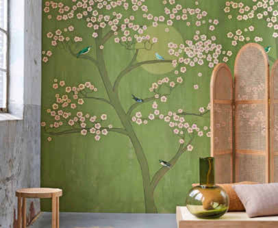 Japan lässt grüßen: Minimalistische Landschaftsdekore an der Wand bringen fernöstliches Flair in die Wohnung.