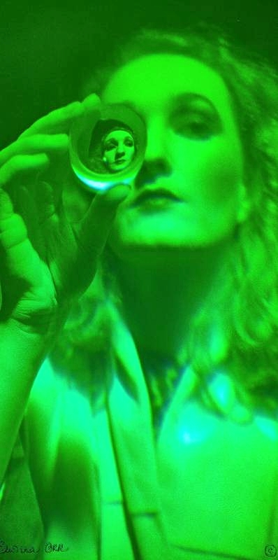 Edwina Orr, „Self Portrait With Lens“, 1984. Foto: Orr