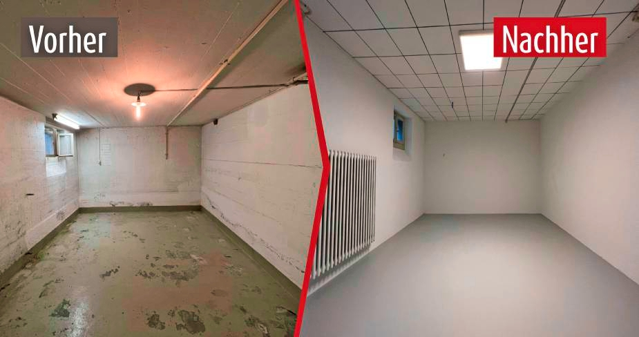 Jeder Keller kann noch gerettet und der weitere Feuchteeintritt unterbunden werden. Foto: ISOTEC