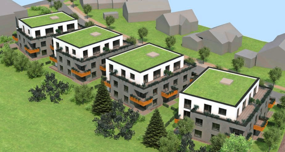 Idyllisch am Feldrand von Flein gelegen befindet sich das aktuelle Neubauprojekt von DImmobilien. Visualisierung: DImmoblien