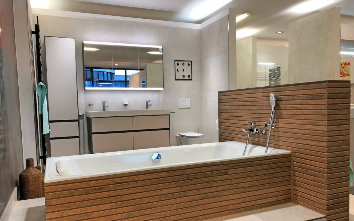 Ein Designbad mit System - dafür steht die Marke Scalido, deren hochwertige Produkte in der Bädergalerie von Schrade besichtigt werden können.